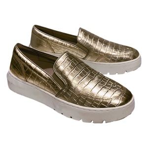 Gold Vionic Dinora slip on sneakers women’s size US 7.5